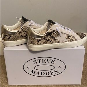 Steve Madden Philosophy Gold Snake shoes